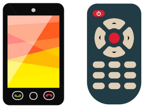 smartphone and remote