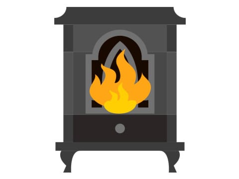 Electric Fireplace Icon