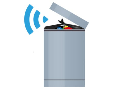 Touchless Trash Can Icon