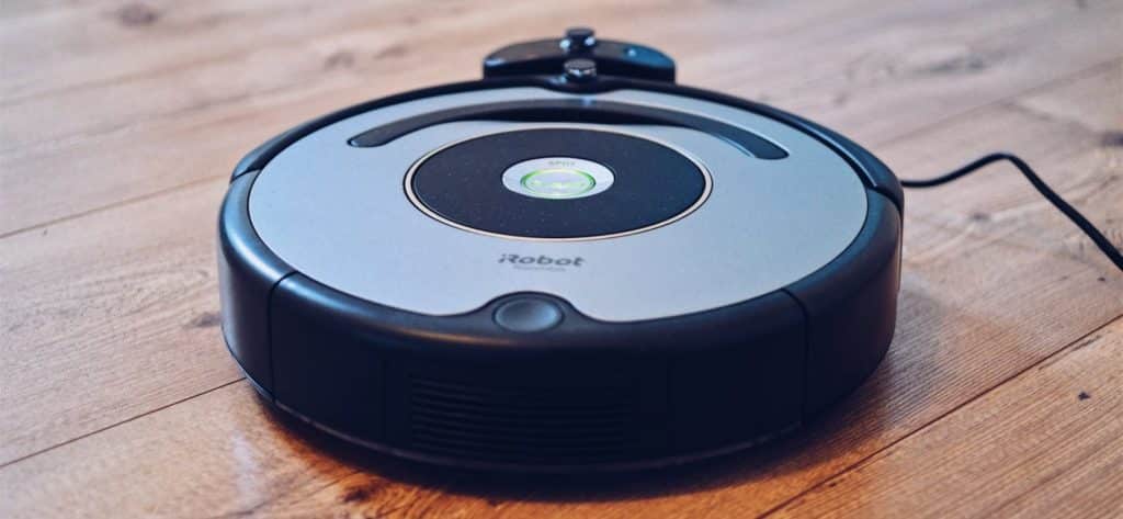 vacuum on hardwood floor